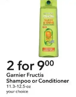 Publix Garnier Fructis Shampoo or Conditioner offer