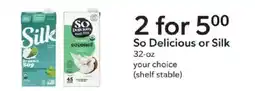 Publix So Delicious or Silk offer