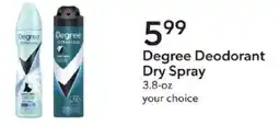 Publix Degree Deodorant Dry Spray offer