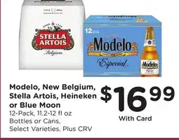 Ralphs Modelo, New Belgium, Stella Artois, Heineken or Blue Moon offer