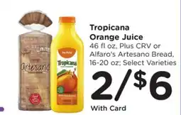 Ralphs Tropicana Orange Juice offer