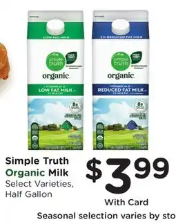Ralphs Simple Truth Milk offer
