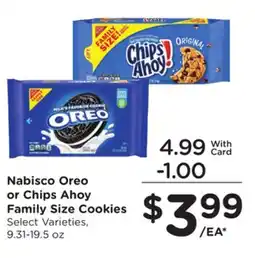 Ralphs Nabisco Oreo or Chips Ahoy Family Size Cookies offer