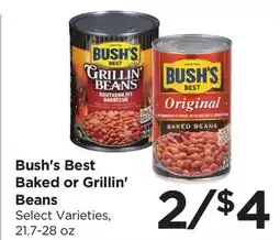 Food 4 Less Bush's Best Baked or Grillin' Beans offer
