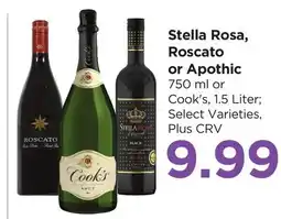 Food 4 Less Stella Rosa, Roscato or Apothic offer