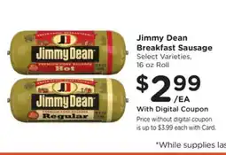 Ralphs Jimmy Dean Breakfast Sausage offer