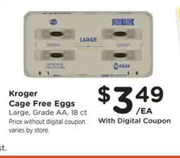 Ralphs Kroger Cage Free Eggs offer
