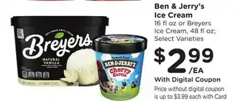 Ralphs Ben & Jerry's Ice Cream offer