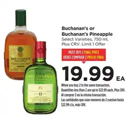 Food 4 Less Buchanan's or Buchanan's Pineapple offer