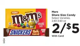 Ralphs Mars Share Size Candy offer