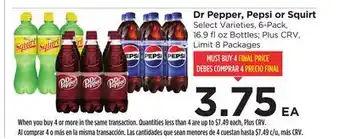Food 4 Less Dr Pepper, Pepsi or Squirt offer