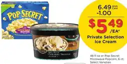 Ralphs Private Selection Ice Cream offer