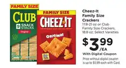 Ralphs Cheez-It Family Size Crackers offer