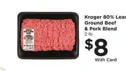 Ralphs Kroger 80% Lean Ground Beef & Pork Blend offer