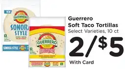 Ralphs Guerrero Soft Taco Tortillas offer