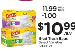 Ralphs Glad Trash Bags offer