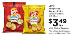Ralphs Lay's Party Size Potato Chips offer