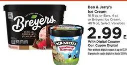 Food 4 Less Ben & Jerry's Ice Cream offer