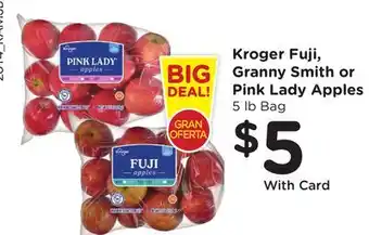 Ralphs Kroger Fuji, Granny Smith or Pink Lady Apples offer