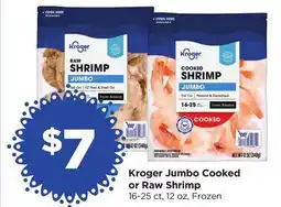 Food 4 Less Kroger Jumbo Cooked or Raw Shrimp offer