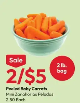Stater Bros Peeled Baby Carrots offer