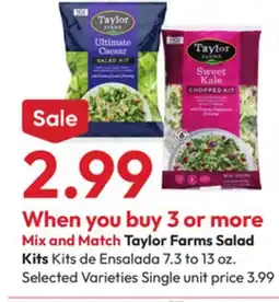 Stater Bros Taylor Farms Salad Kits offer