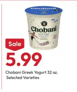 Stater Bros Chobani Greek Yogurt offer