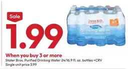 Stater Bros Stater Bros. Purified Drinking Water offer