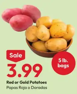 Stater Bros Red or Gold Potatoes offer