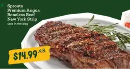 Sprouts Farmers Market Sprouts Premium Angus Boneless Beef New York Strip offer