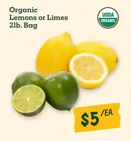 Sprouts Farmers Market Organic Lemons or Limes offer