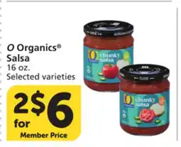 Vons O Organics Salsa offer