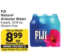 Vons FIJI Natural Artesian Water offer