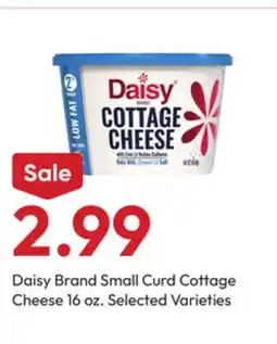 Stater Bros Daisy Brand Small Curd Cottage Cheese offer