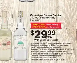 Ralphs Casamigos Blanco Tequila offer