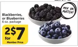 Vons Blackberries, or Blueberries offer