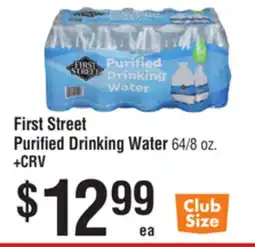 Smart & Final First Street Purified Drinking Water offer
