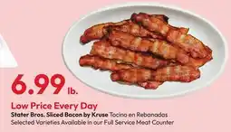 Stater Bros Stater Bros. Sliced Bacon by Kruse offer
