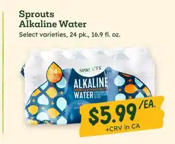 Sprouts Farmers Market Sprouts Alkaline Water offer