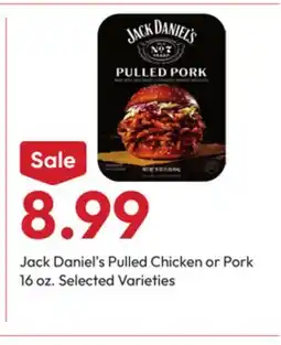 Stater Bros Jack Daniel's Pulled Chicken or Pork offer