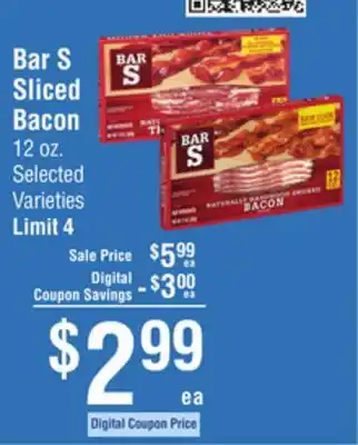 Smart & Final Bar S Sliced Bacon offer