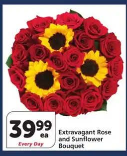 Vons Extravagant Rose and Sunflower Bouquet offer