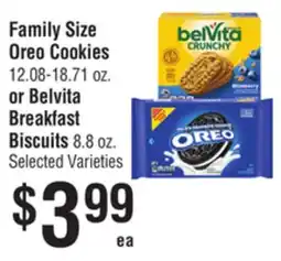 Smart & Final Family Size Oreo Cookies or Belvita Breakfast Biscuits offer