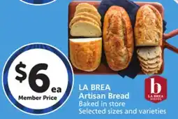 Vons LA BREA Artisan Bread offer