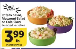 Vons Potato Salad, Macaroni Salad or Cole Slaw offer