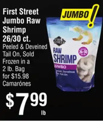 Smart & Final First Street Jumbo Raw Shrimp offer