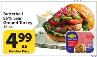 Vons Butterball 85% Lean Ground Turkey offer
