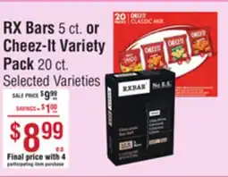 Smart & Final RX Bars or Cheez-It Variety Pack offer