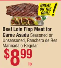 Smart & Final Beef Loin Flap Meat for Carne Asada offer