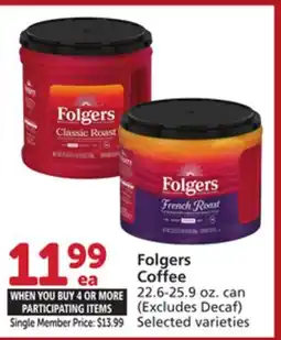 Vons Folgers Coffee offer